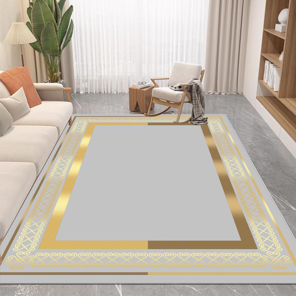 Nordic Luxury Style Carpet In The Living Room Easy Clean Absorbent Soft Mat Antiskid Lounge Decor Rugs Big Size Room Floor Mats