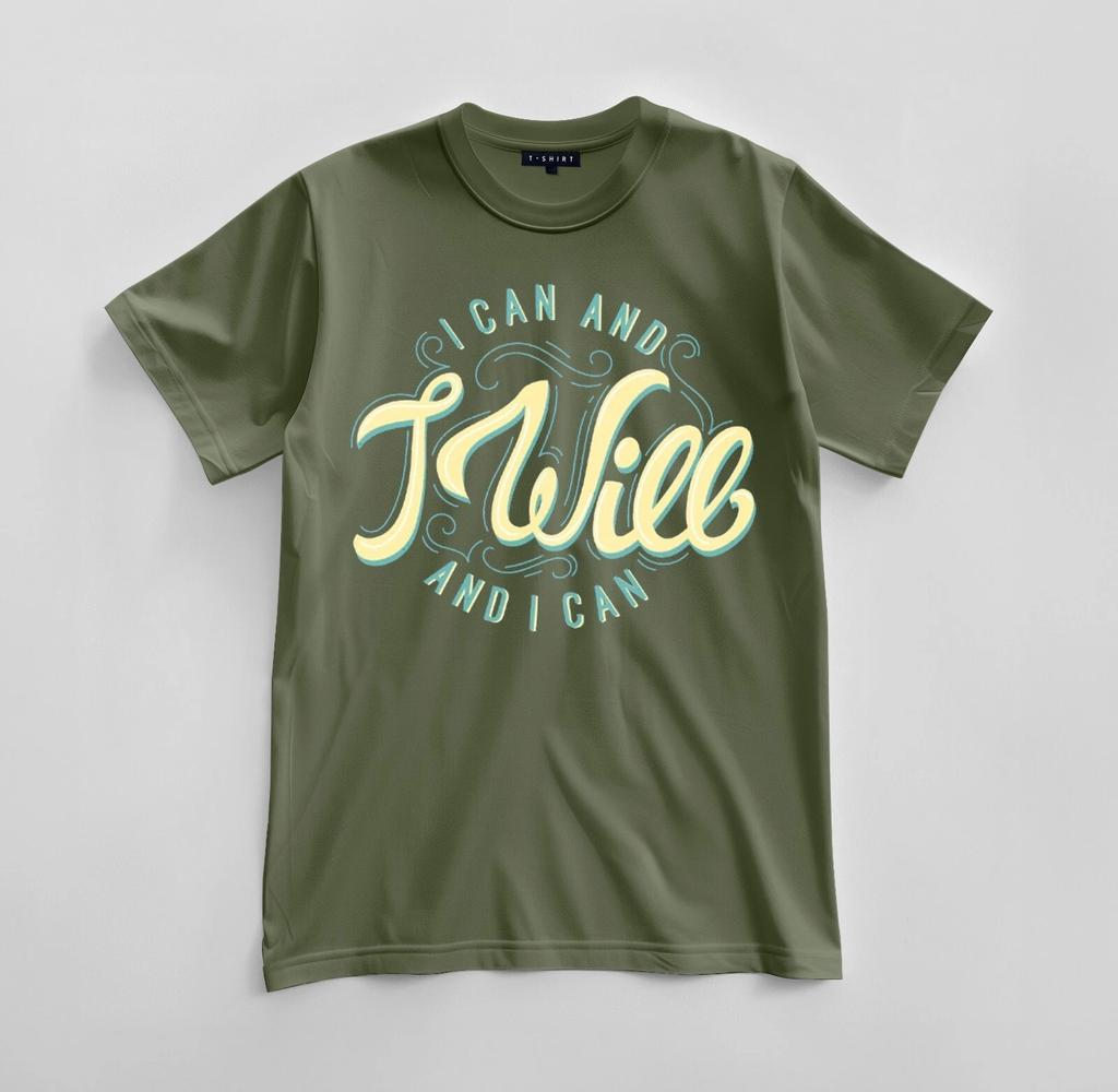 Custom I Can and I Will And I Can T-shirt Design Unisex Jersey Short Sleeve Tee