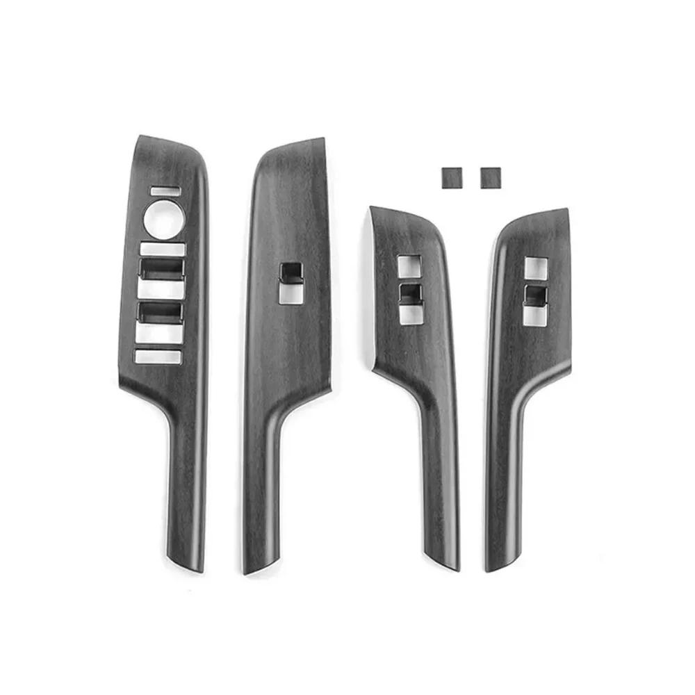 

For Hyundai Kona SX2 2026 2026 Wood Grain Door Armrest Pad Decal Window Switch Button Cover LHD