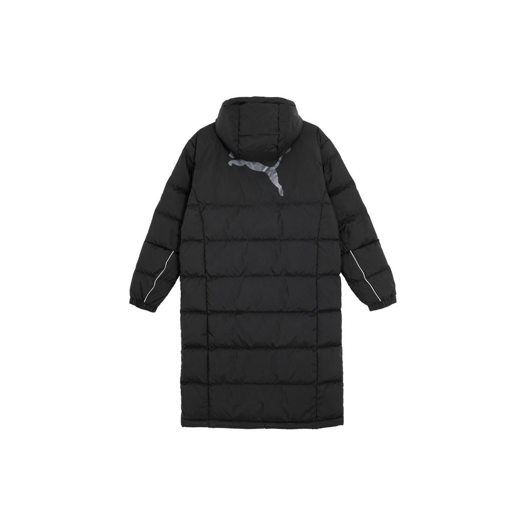 Puma Printed Hooded Casual Long Down Jacket Men Outerwear Black 674277-01