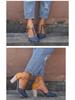 Spring/Summer 43 Large Size Women's Round Toe Thick Heel Sandals
