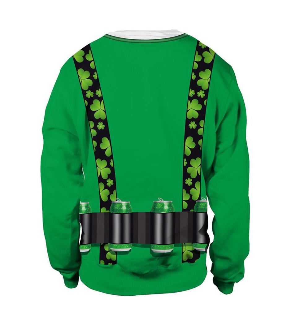 St. Patrick's Day Green Hat Irish Festival 2026 Spring New Year Couple T-shirts & Hoodies for Men