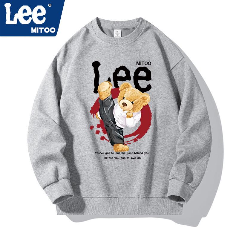 2025 Lee & Mitoo Unisex American Streetwear Fleece Long Sleeve Top