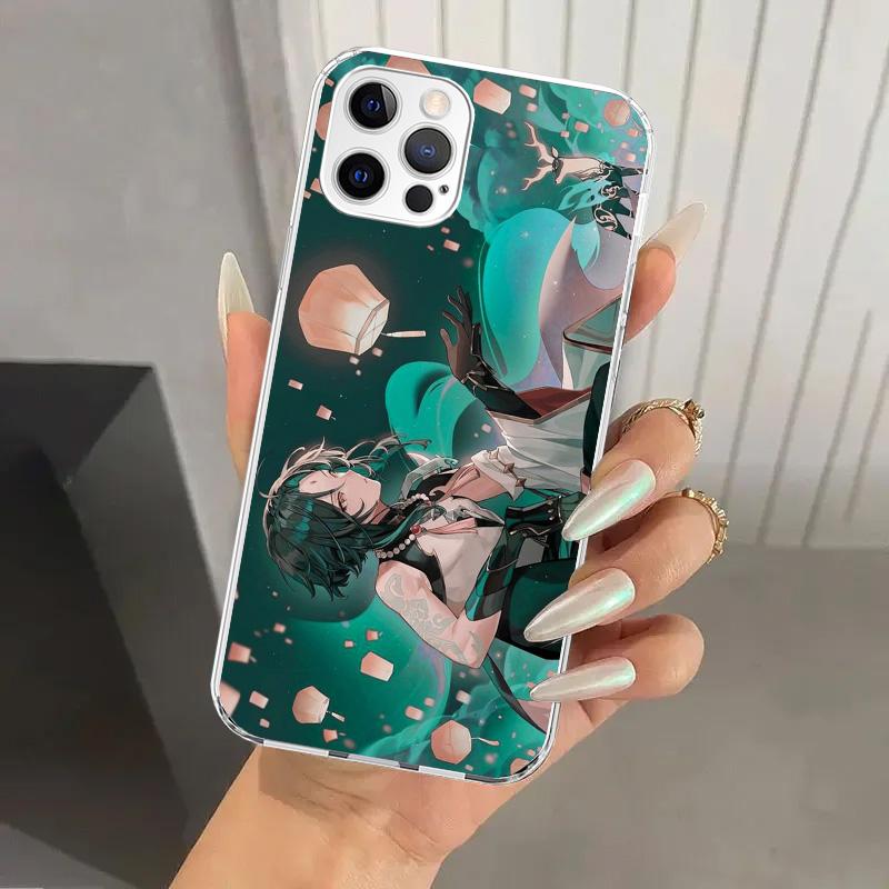 Xiao Genshin Impact Phone Case for Iphone 17 Air 16 15 Plus 14 13 Mini 12 11 Pro Max 16E 7 8 SE 2020 Soft Funda Print Shell 17 A