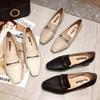 Women's High Heels  Autumn New Korean Version of Square Elegant Banquet Shoes Metal Square Heel Shoes