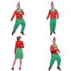 Christmas Elf Cosplay Costume Couple Outfits High Quality Polyester S/m/l