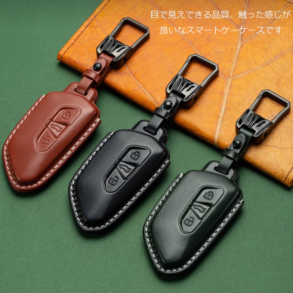 Volkswagen Genuine Leather Smart Key Case, Touareg, Key Cover, Key Chain, Beetle, Golf, Polo,