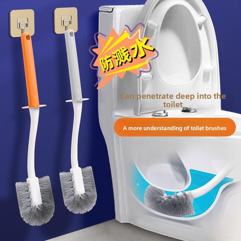 Household Wall-mounted Long Handle No Dead Angle Bathroom Hanging Soft Hair Toilet Brush