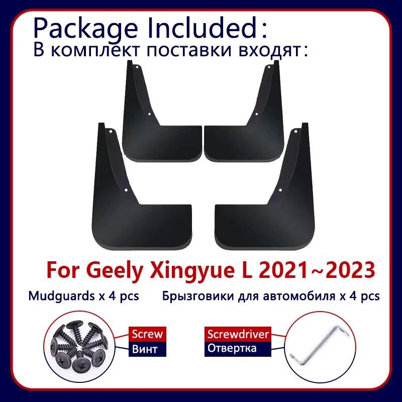 4pcs Car Mud Flaps for Geely Xingyue L Monjaro  2022 2023 KX11 Car Mudguards Splash Guards Fender Mudflaps Auto Accessories
