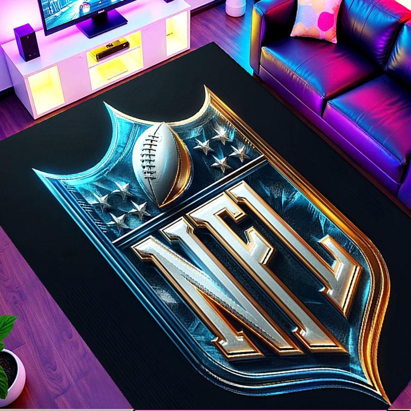 Χαλί με Εκτύπωση NFL, Πλενόμενο Χαλί Δαπέδου, Για Είσοδο, Φοιτητική Εστία, Πλυντήριο, Γραφείο, Μελέτη, Διακόσμηση Σπιτιού, Δώρο Γενεθλίων Χριστουγέννων