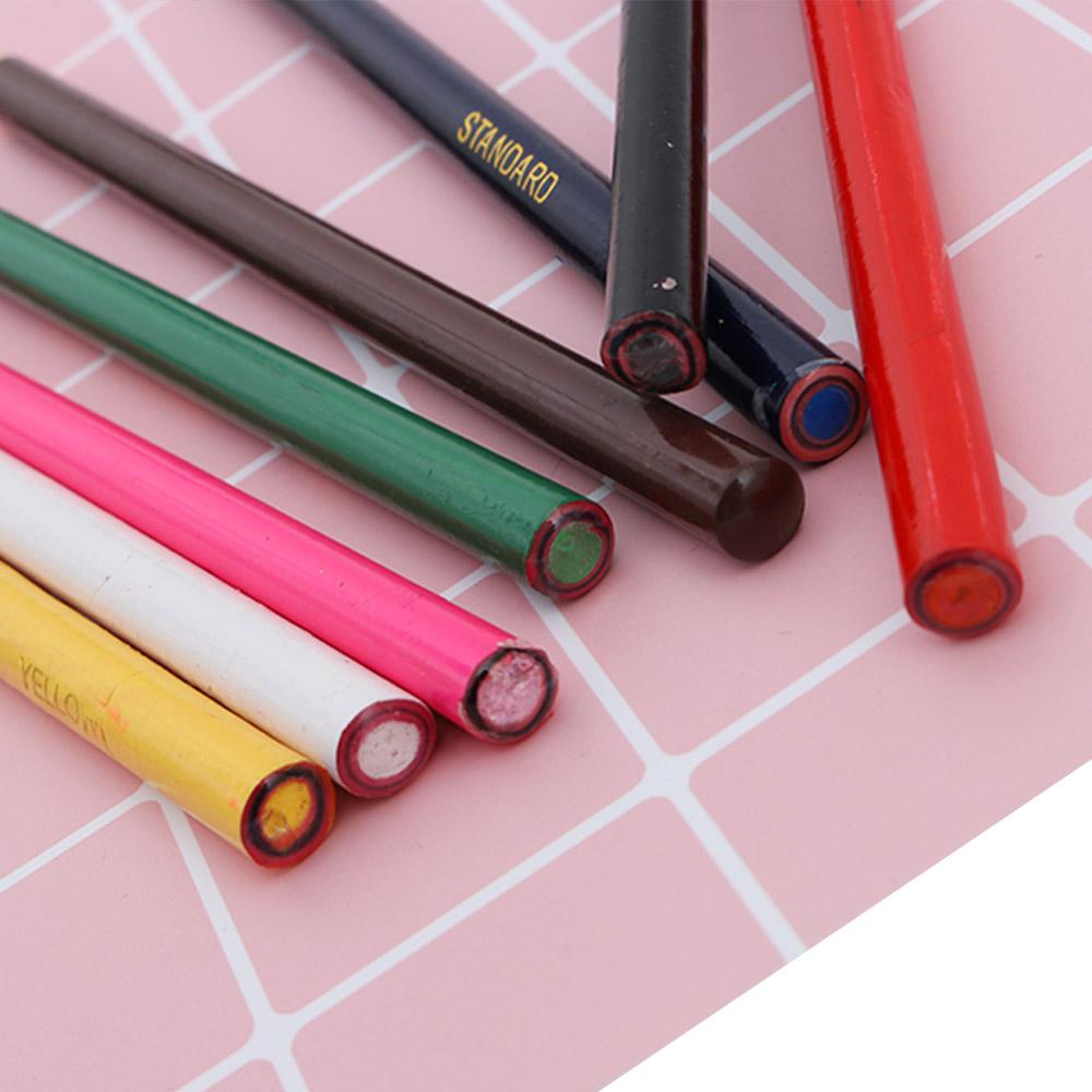 3PCS 8 Colors Art Supplies Peel off Marker Grease Pencil Colored Crayon Pen Paper Roll Wax Pencil