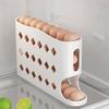 4-Tier Egg Holder for Fridge Auto-Rolling Eggs Dispenser Space Saving Egg Organizer Holds 30 Eggs for Kitchen Counter Refrigerator