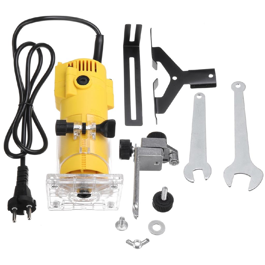 Freză Laminat Lemn Mașină de Tuns Electrică Unealtă Lemn 2200W 30000rpm Set Mașină de Frezat pentru Prelucrarea Lemnului