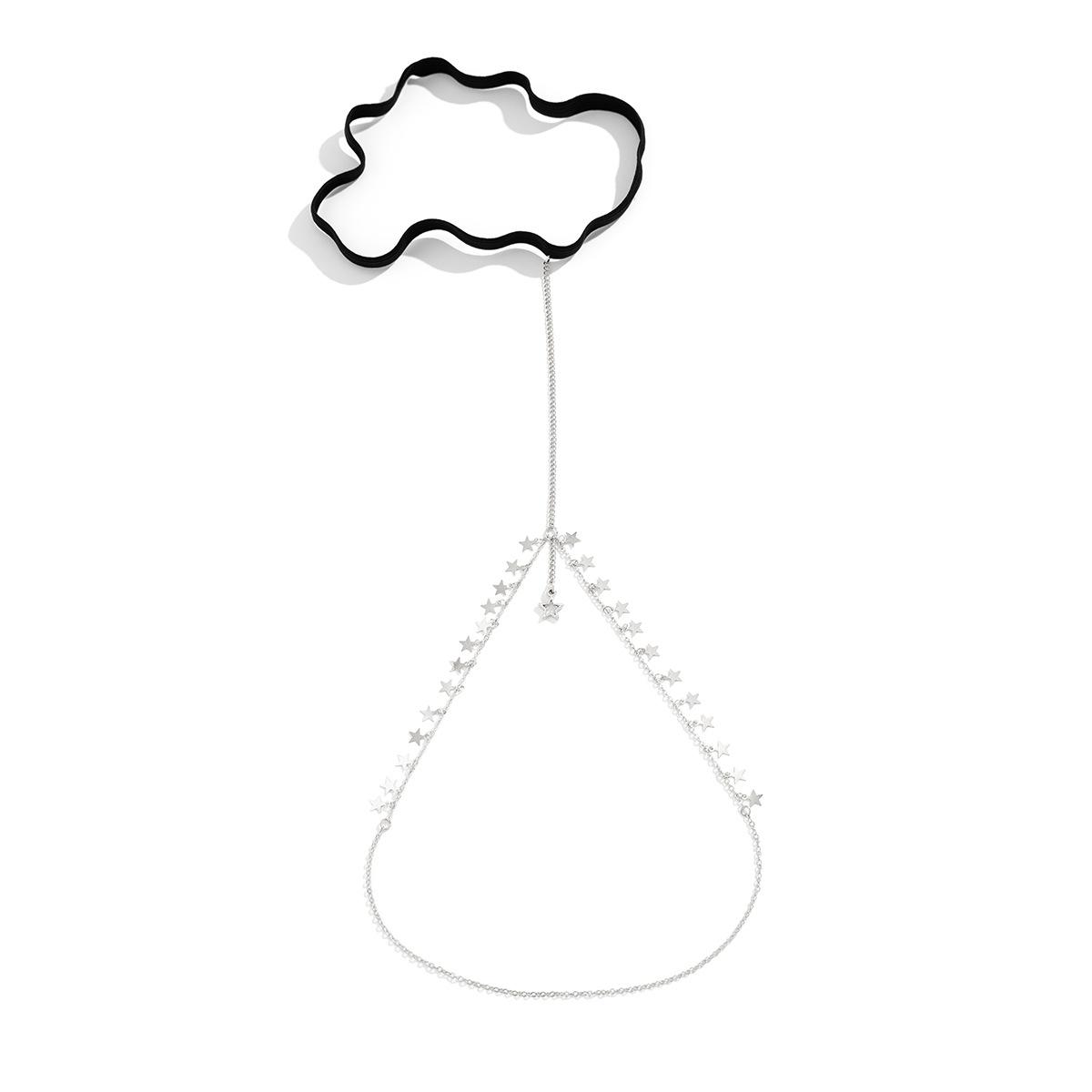 

Сексуальная подвеска-звезда, бахрома, набедренная цепочка, цепочка для ноги, персонализированная металлическая цепочка, эластичная повязка, отделка для стопы