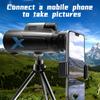 12x50 HD ZOOM Powerful Monocular Telescope Portable Binoculars Long Range Telescope Hunting Camping With Tripod Phone Clip