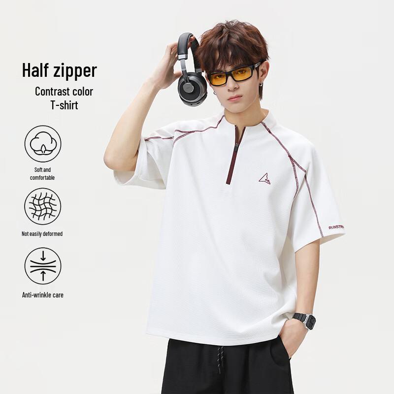 VUUG Men s Half-Zip Raglan Sport T-Shirt L