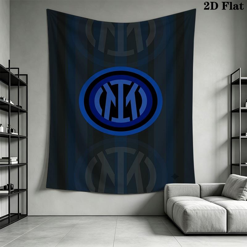 Inter Milan Emblem Wallpaper Threepiece Set 1 Duvet Cover 2 Pillowcase Without Core Duvet Cover And Pillowcase Christmas Birthday Gift