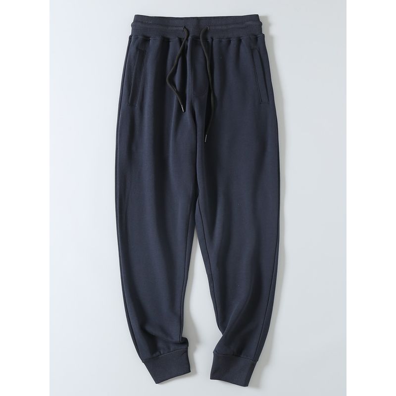 Export Export Tail Goods Japanese Style Simple All-Matching Elastic Waistband Terry Cotton Athleisure Ankle-Tied Sweatpants Men's Fashionable Trousers