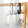 5pcs Aluminium Alloy Clasp Holder Hooks Multifunction Clothes Bag Hanger  Closet Organizer