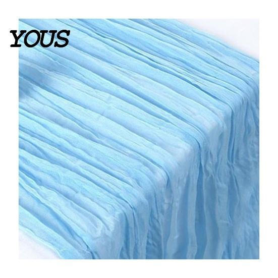 Charming Dining Decor Cheesecloth Table Runner, Boho Rustic Gauze Wrinkled Farmhouse High Quality Runner Sheer for Wedding Party Baby Shower Birthday