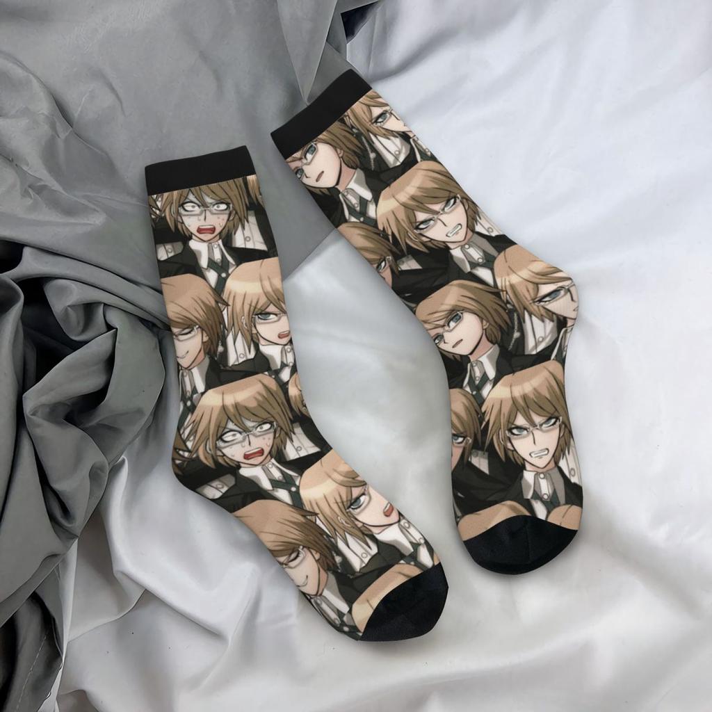 Byakuya Togami Anime Stockings Danganronpa Design Modern Socks Autumn Anti Sweat Socks Men Outdoor Sports Soft Breathable Socks