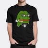 Pepe der Frosch Lustiges Meme Herren- und Damen-T-Shirt Internetkultur Grafikdruck Sommer Weiche Baumwoll-Tees Geschenk für Meme-Liebhaber