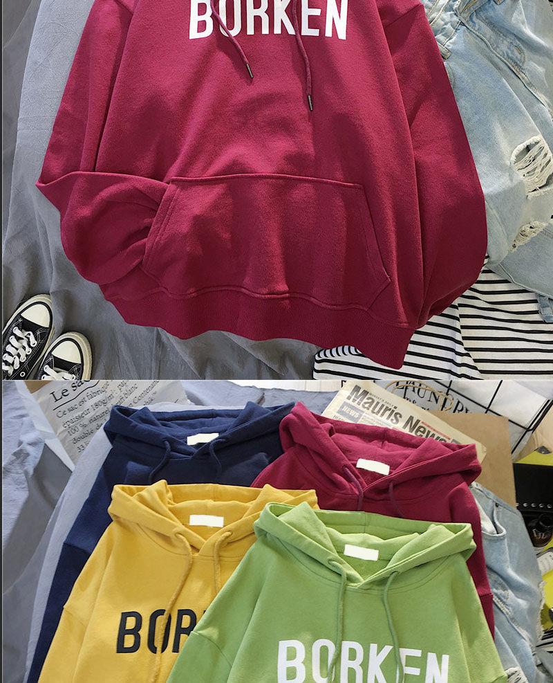 Sweater Women Ins Super Hot New Spring and Autumn Long-sleeved Korean Version Loose Student Winter Velvet Hooded Top Jacket Tide