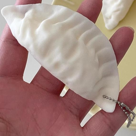 

Імітація пельменів Брелок Сумка Кулон Симпатична міні-іграшка Squishy Пельмені Імітація їжі Прикраса Підвески Подарунок для зняття стресу