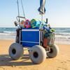 Pompowane Koła Balonowe 16 Calowe PVC Ciężkie Koło do Wózka Plażowego na Zewnątrz Wózek do Kajaka Akcesoria Wędkarskie