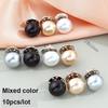 10 ks Knoflíkové špendlíky pro zakrytí Dámská košile Brož Knoflíky Špendlíky Bez šití Knoflíkové špendlíky Zavírací špendlíky Pro DIY Oblečení Šaty Aaccessories