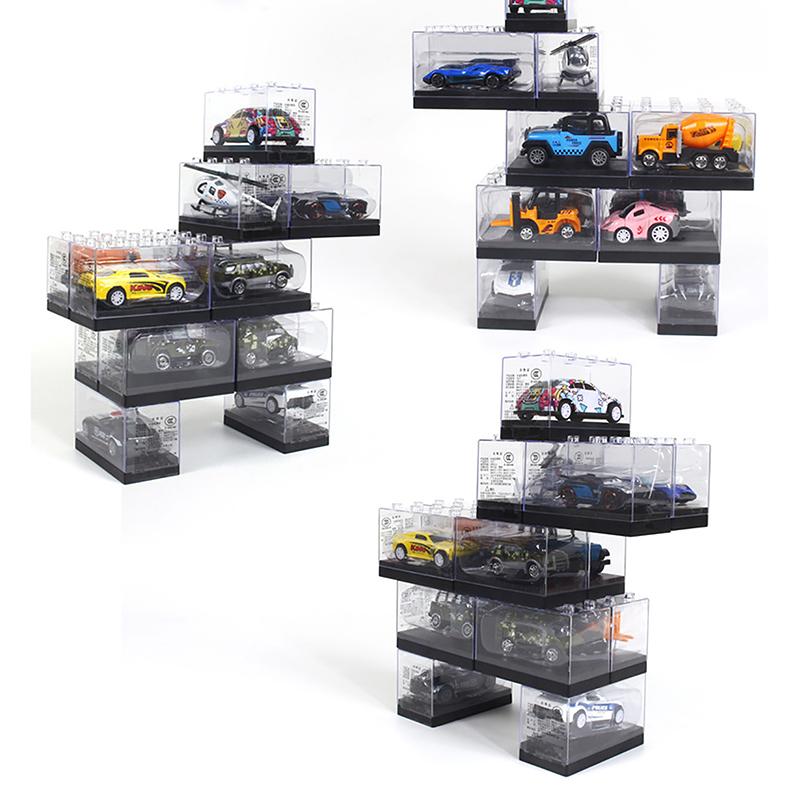 Children'S Toy High-Grade With Fasteners Be Connected For  1/64 Diecast Model Car Abs Display Box Storage Box