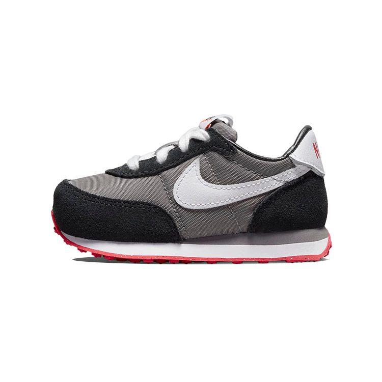 Nike Waffle Trainer 2 Abrasion Resistant Abrasion Resistant Low Top Sports Casual Shoes Black Gray Infant And Toddler DC6479-005