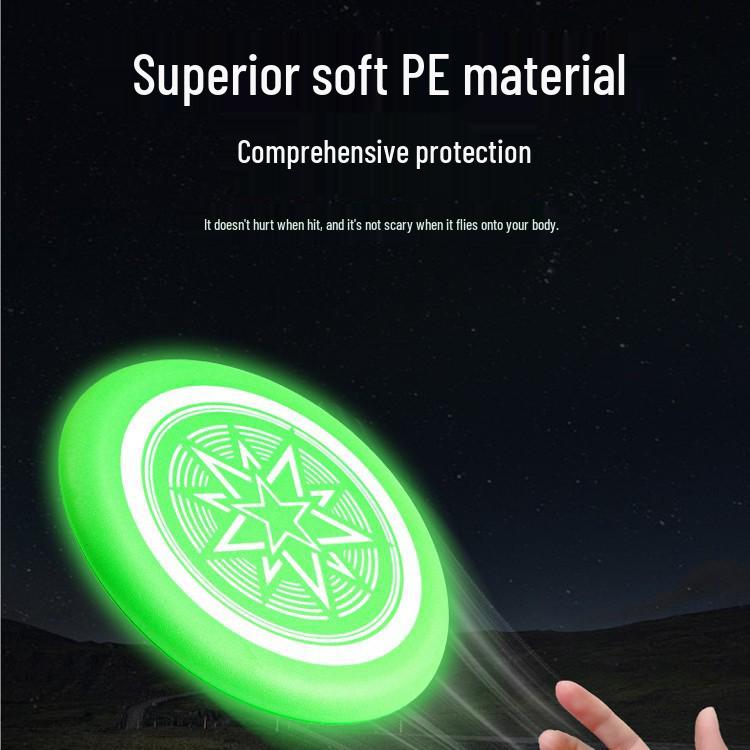 LED Light-Up Foam Frisbee for Kids - Safe, Soft, and Returnable Outdoor Toy