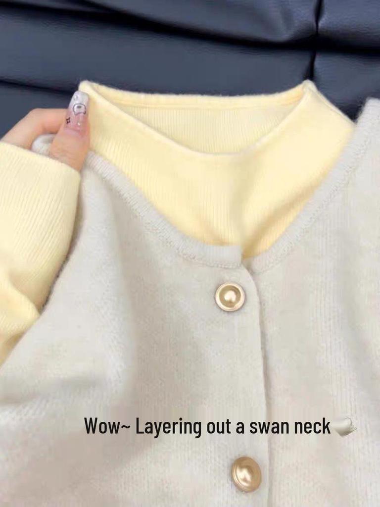 Korean Style Women's Slim Fit Semi-High Neck Sweater - Soft, Glutinous Knit Pullover for Autumn & Winter