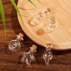 Clear Glass Mini Wishing Bottles Jars with Cork Stoppers Set for Craft Enthusiasts Art Projects Decors Party Favor