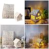 Desk Ornament Mould Flexible Silicone Mold for Miniature House Shaped Decoration Gypsum Molds Jewelry Making Supplies
