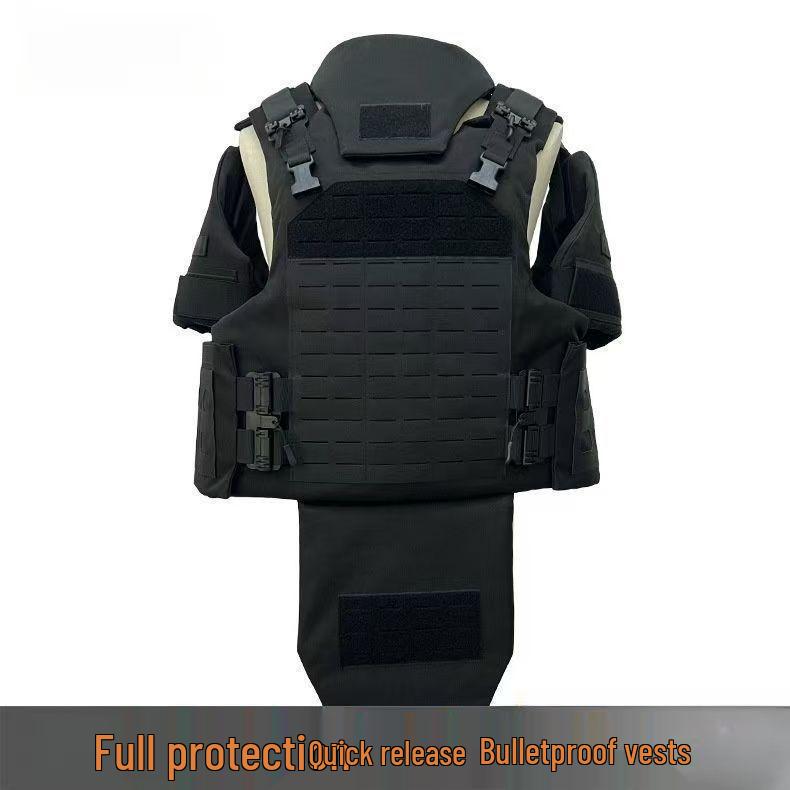 Delta 6B45 Tactical Bulletproof Vest: Full Protection, Quick Release, Laser-Cut Design One Size серый