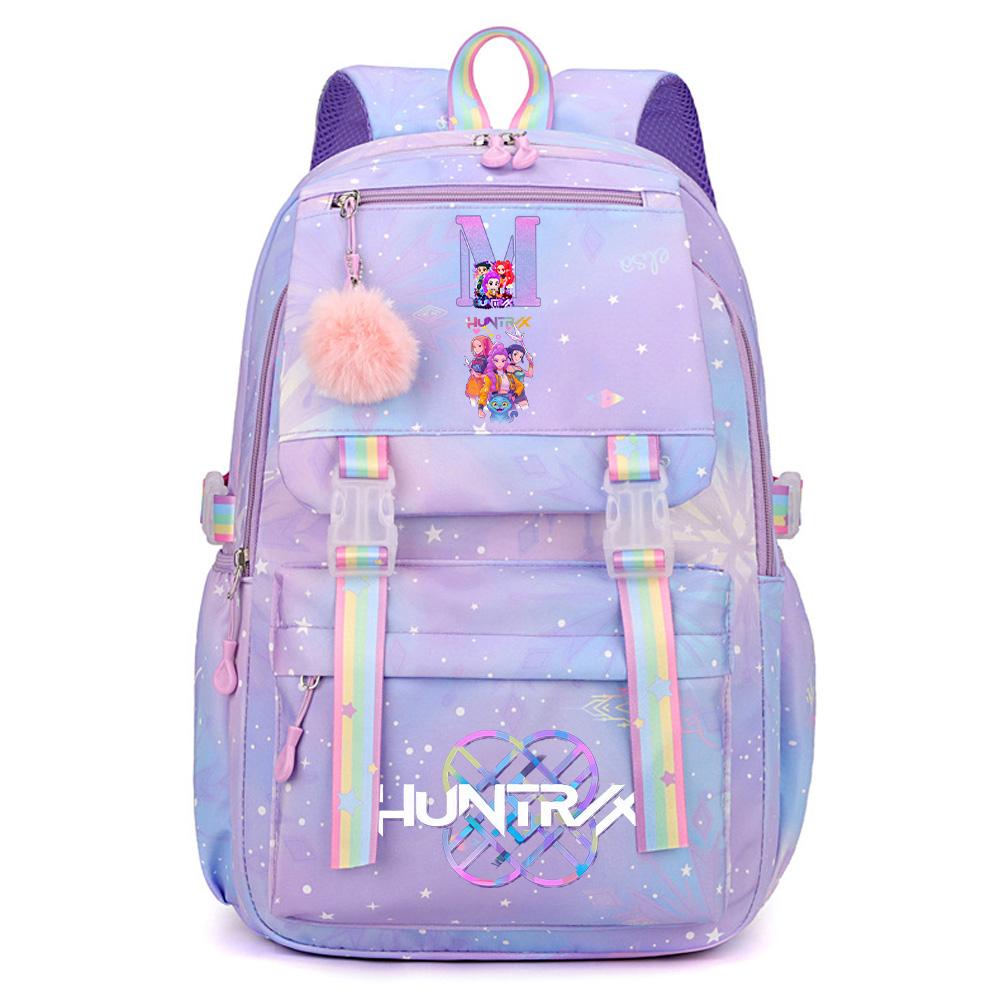 Anime Cute K-Pop Demon Hunters Printed Backpack Teenger Student Girl Boy Schoolbag Bookbag Large Capacity Waterproof Travel Bag