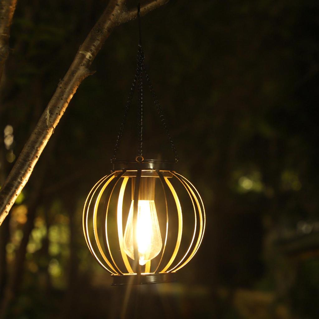 Solar Lantern 2 Piece Waterproof Light With Hook And Chain Solar Lanterns Outdoor Waterproof For Balcony Backyard Patio Driveway