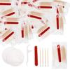 Hotel Vanity Set, Bulk Vanity Kit Individually Packaged, Vanity Kit With Cotton Pads, Cotton Swabs, Dental Floss And Nail File (30 Pcs)