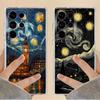 Hülle für Samsung Galaxy S26 S25 Edge S24 S23 Ultra S20 Plus S21 Note 20 Ultra 10 S22 FE Handyhülle Van Gogh Sternennacht
