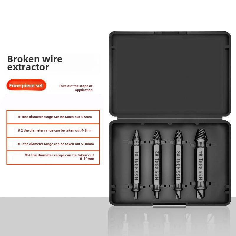 Grenzüberschreitender Doppelkopf-Schraubenausdreher aus Schnellarbeitsstahl 4341 für Drahtbruch und Gleitschrauben