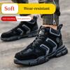 Plus Sise 38-48 Men Safety Shoes Lightweight Indestructible Work Sneakers Anti-smash Steel Toe Protective Safety Boots