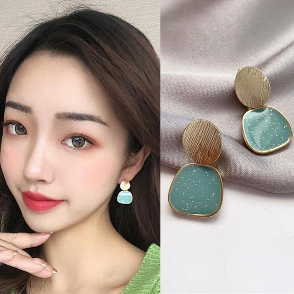 

Pearl Point Raw Stone Gold Earrings, 925 Silver BLS126