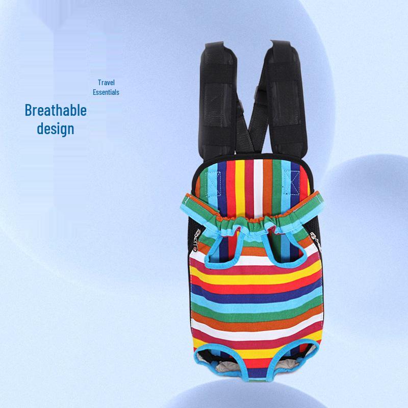 Double Shoulder Pet Travel Backpack with Mesh for Cats and Dogs