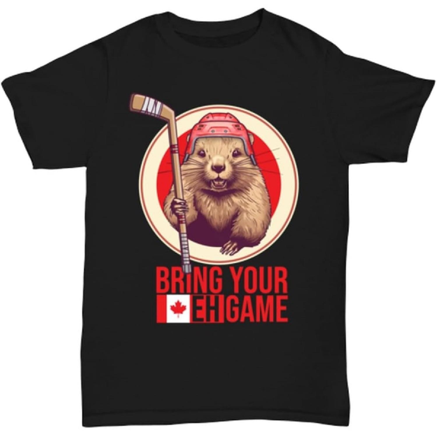 

Canadian Beaver Hockey Shirt. Canada Day, Bring Your eh! Game. Canada Overload Shirt. Canadian Flag Lovers Shirt XXXXXL різнокольоровий