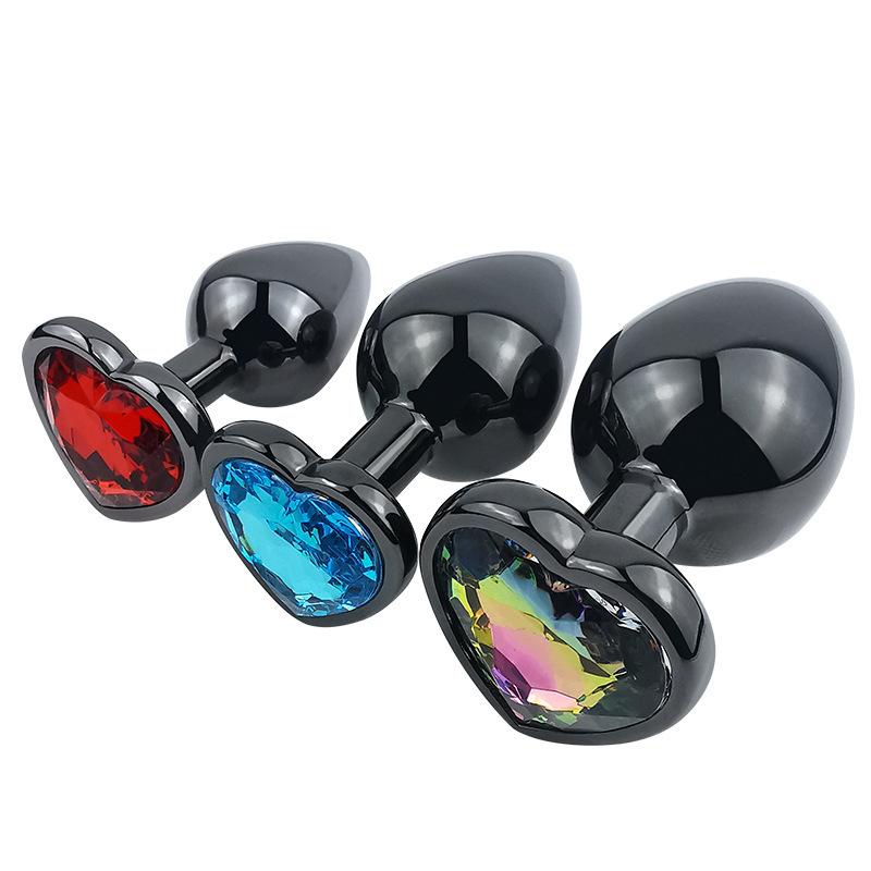 Heart-Shaped Gun Color Butt Plug Back Court Long-Term Chrysanthemum Stimulation Tool Anal Bolt Onanism Cup Alternative Climax