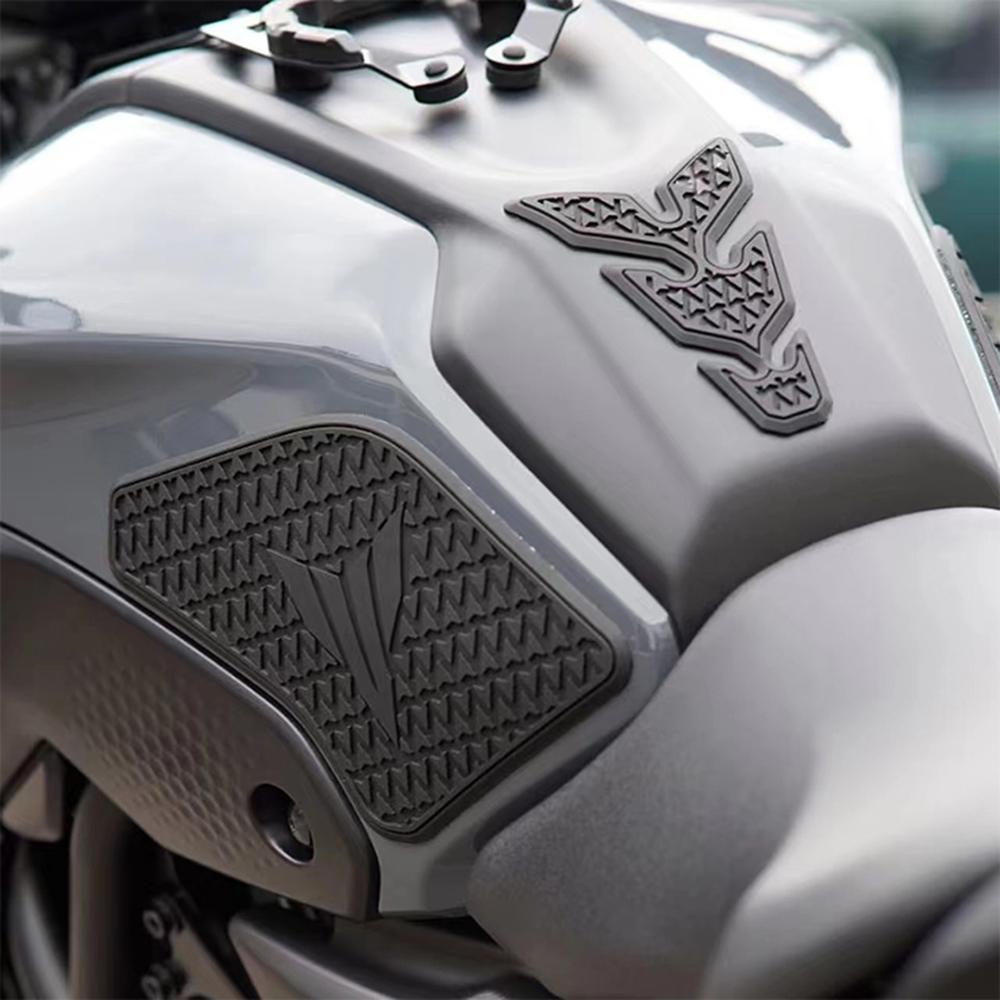 Motorcycle Non-slip Side Fuel Tank Stickers Waterproof Pad Rubber Sticker FOR YAMAHA MT07 MT-09 2022