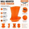 Plastic Piglet Feeding Trough Wall-mounted Automatic Pig Chute  Piglet Breeding