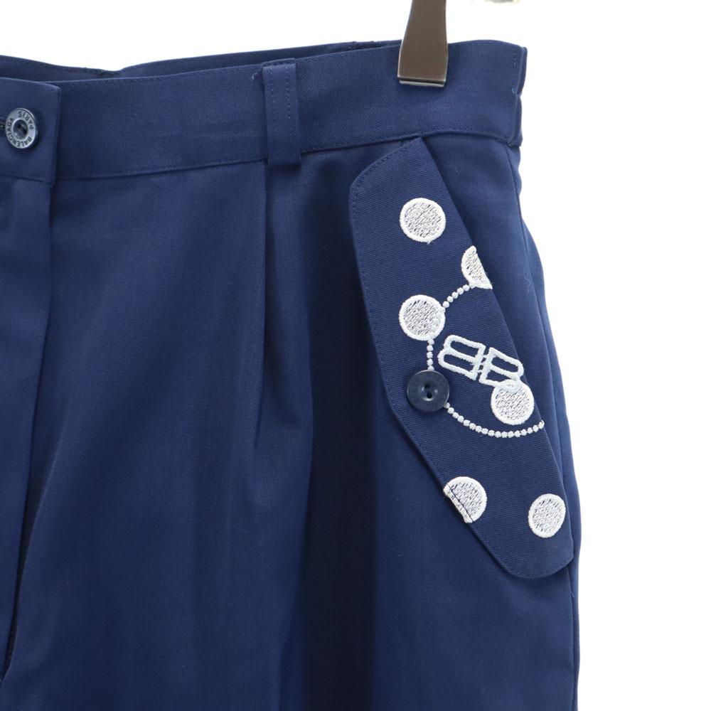 BALENCIAGA 90s Old golf Shorts L Navy GOLF Culottes Women Used